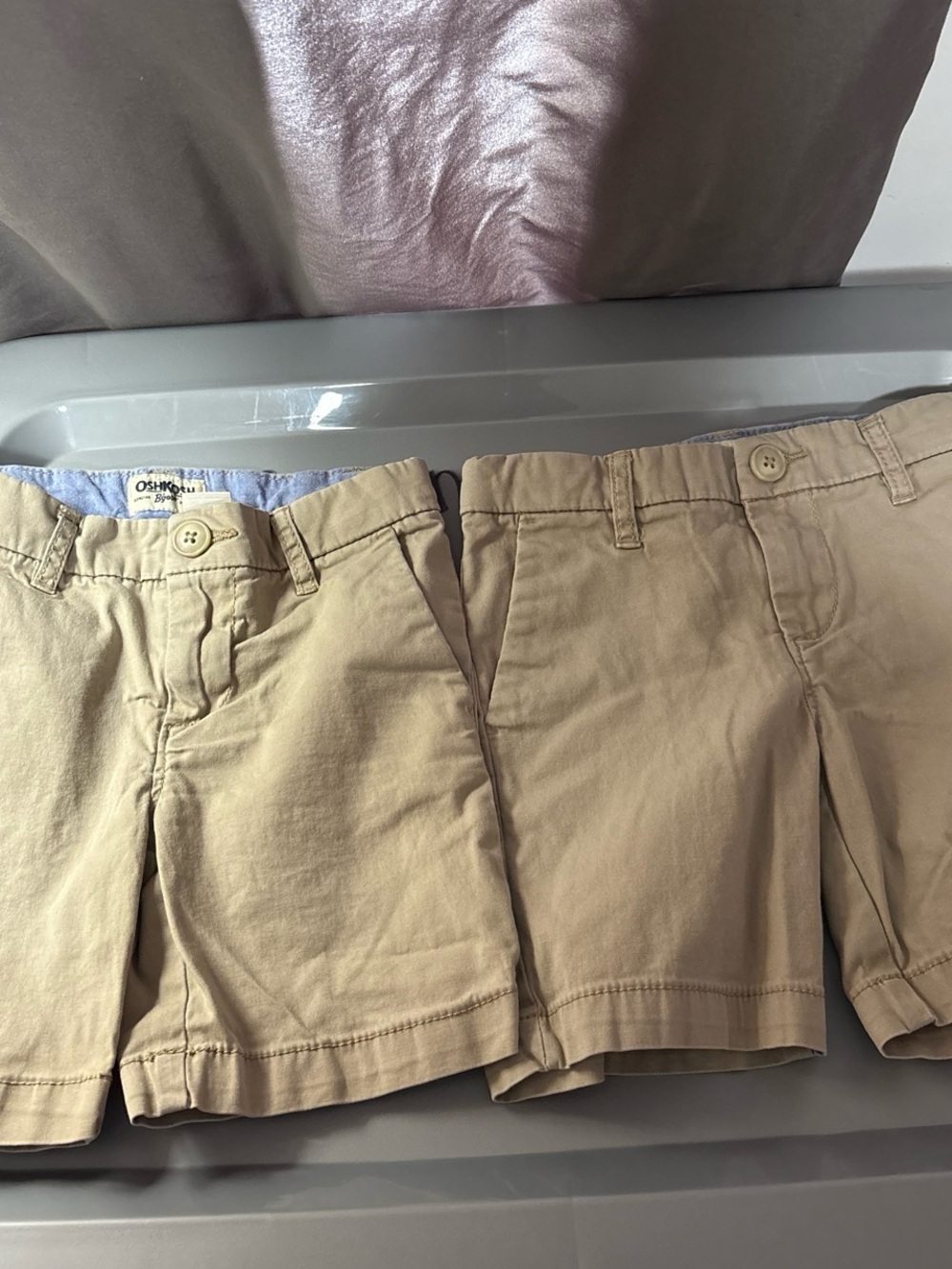 OshKosh B'gosh Blue and Tan Toddler Shorts
